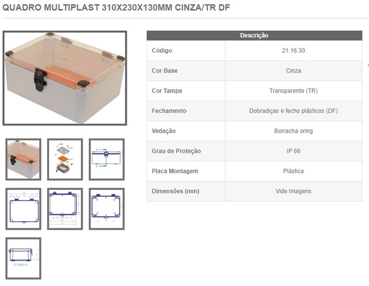 CAIXA IP65 RENGLAN COD 211630
